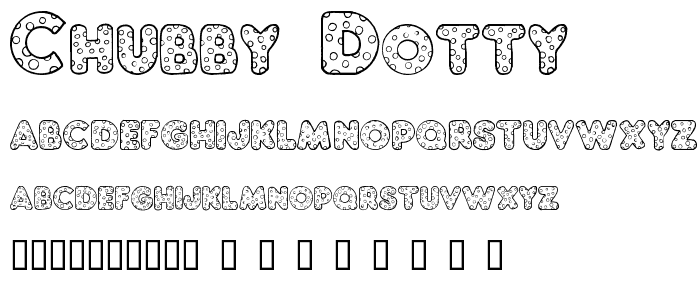 Chubby Dotty font